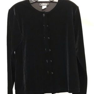 Long sleeve velvet jacket